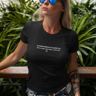 Quero Camisa - Camisas Personalizadas - Capitão Gecko - Salvem nosso planeta, ele é o único que tem cerveja