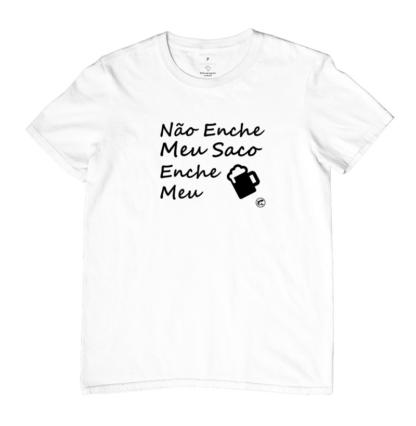 Quero Camisa - Camisas Personalizadas - Capitão Gecko - Não enche meu saco, enche meu copo