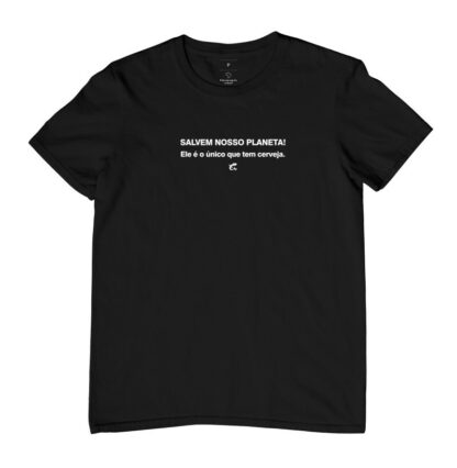 Quero Camisa - Camisas Personalizadas - Capitão Gecko - Salvem nosso planeta, ele é o único que tem cerveja