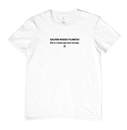 Quero Camisa - Camisas Personalizadas - Capitão Gecko - Salvem nosso planeta, ele é o único que tem cerveja