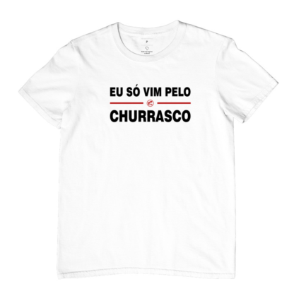 Quero Camisa - Camisas Personalizadas - Capitão Gecko - Eu só vim pelo churrasco
