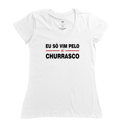 Quero Camisa - Camisas Personalizadas - Capitão Gecko - Eu só vim pelo churrasco