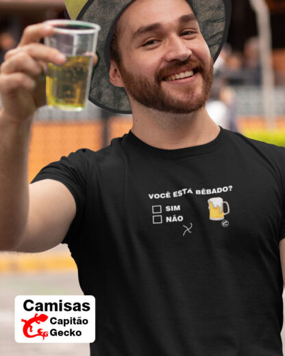 Quero Camisa - Camisas personalizadas - Você está bêbado? sim, não